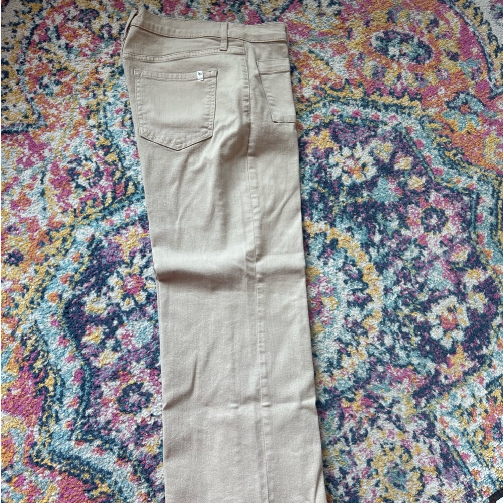 Sneak Peek Tan Straight Leg Jeans with Classic Style